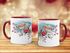 Kaffeetasse Vogel Rotkehlchen Blumen Misteln Watercolor Bird Weihnachten Christmas Weihnachtstase Weihnachtsbecher Autiga®preview