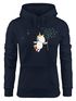 Kapuzen-Pullover Damen Einhorn mit Pusteblume Unicorn with Dandelion Hoodie Moonworks®preview