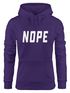 Kapuzen-Pullover Damen NOPE Hoodie Moonworks®preview