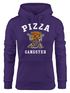 Kapuzen-Pullover Damen Pizza Gangster Hoodie Moonworks®preview