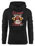 Kapuzen-Pullover Hoodie mit Dirndl-Spruch Ich bin nur zum Feiern da Tracht Volksfest Frauen Outfit Fashion Moonworks®preview