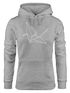 Kapuzenpullover Damen Origami Kranich Crane Vogel Bird  Hoodie Moonworks®preview