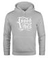 Kapuzenpullover Herren Good Vibes Vibrations Hoodie Pullover mit Kapuze Moonworks®preview