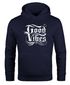 Kapuzenpullover Herren Good Vibes Vibrations Hoodie Pullover mit Kapuze Moonworks®preview