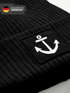 Kinder Beanie Jungen Anker Patch Grafik Print Maritim Aufdruck Print Strickmütze Wintermütze MoonWorks®preview
