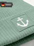 Kinder Beanie Jungen Anker Patch Grafik Print Maritim Aufdruck Print Strickmütze Wintermütze MoonWorks®preview
