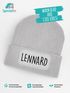 Kinder Beanie Jungen mit Name personalisierbar Kindermütze Strickmütze Geschenkidee Winter Outdoor SpecialMe®preview