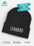 Kinder Beanie Jungen mit Name personalisierbar Kindermütze Strickmütze Geschenkidee Winter Outdoor SpecialMe®preview