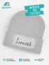 Kinder Beanie Jungen mit Name personalisierbar Kindermütze Strickmütze Geschenkidee Winter Outdoor SpecialMe®preview