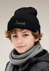 Kinder Beanie Jungen mit Name personalisierbar Kindermütze Strickmütze Geschenkidee Winter Outdoor SpecialMe®preview