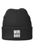 Kinder Beanie Jungen Patch mit Spruch Mini Boss Aufdruck Print Strickmütze Winter MoonWorks®preview