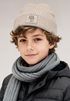 Kinder Beanie Jungen Patch Patch Löwe Skandi Stil Tiermotive Aufdruck Print Strickmütze Winter SpecialMe®preview