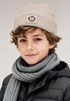 Kinder Beanie Jungen Patch Patch Löwe Tiermotive Aufdruck Print Strickmütze Winter SpecialMe®preview