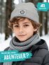 Kinder Beanie Jungen Patch Patch Löwe Tiermotive Aufdruck Print Strickmütze Winter SpecialMe®preview