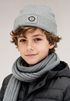 Kinder Beanie Jungen Patch Patch Löwe Tiermotive Aufdruck Print Strickmütze Winter SpecialMe®preview