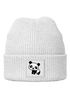 Kinder Beanie Jungen Patch Patch Panda Bär Tiermotive Aufdruck Print Strickmütze Winter SpecialMe®preview
