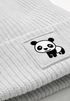Kinder Beanie Jungen Patch Patch Panda Bär Tiermotive Aufdruck Print Strickmütze Winter SpecialMe®preview