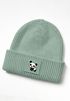 Kinder Beanie Jungen Patch Patch Panda Bär Tiermotive Aufdruck Print Strickmütze Winter SpecialMe®preview