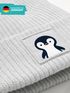 Kinder Beanie Jungen Patch Patch Pinguin Tiermotive Aufdruck Print Strickmütze Winter SpecialMe®preview