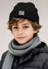 Kinder Beanie Jungen Patch Patch Spruch Bin da kann losgehen Aufdruck Print Strickmütze MoonWorks®preview
