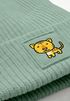 Kinder Beanie Jungen Patch Patch Tiger Tiermotive Aufdruck Print Strickmütze Winter SpecialMe®preview