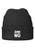 Kinder Beanie Jungen Patch Spruch Lustig Ähm Nö Aufdruck Print Strickmütze Winter Accessoires MoonWorks®preview
