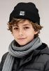 Kinder Beanie Jungen Patch Spruch Lustig Ähm Nö Aufdruck Print Strickmütze Winter Accessoires MoonWorks®preview