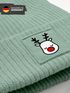 Kinder Beanie Jungen Weihnachtsmotiv Rentier Aufdruck Print Aufdruck Print Strickmütze MoonWorks®preview