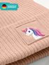 Kinder Beanie Mädchen Design Einhorn Aufdruck Print Strickmütze Geschenkidee Winter Weihnachten Advent SpecialMe® preview