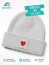 Kinder Beanie Mädchen Design Herz Aufdruck Print Strickmütze Geschenkidee Winter Weihnachten Advent SpecialMe®preview