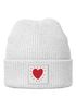 Kinder Beanie Mädchen Design Herz Aufdruck Print Strickmütze Geschenkidee Winter Weihnachten Advent SpecialMe®preview