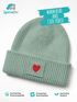 Kinder Beanie Mädchen Design Herz Aufdruck Print Strickmütze Geschenkidee Winter Weihnachten Advent SpecialMe®preview
