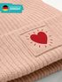 Kinder Beanie Mädchen Design Herz Aufdruck Print Strickmütze Geschenkidee Winter Weihnachten Advent SpecialMe®preview