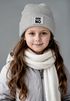 Kinder Beanie Mädchen Patch Ähm Nö Aufdruck Grafik Print Strickmütze Kindermütze Moonworks®preview