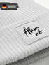 Kinder Beanie Mädchen Patch Ähm nö Aufdruck Spruch Print Strickmütze Wintermütze Moonworks®preview