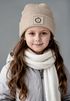 Kinder Beanie Mädchen Patch Aufdruck Wintermütze Löwe Tiermotive Print Strickmütze SpecialMe®preview