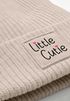 Kinder Beanie Mädchen Patch Aufdruck Wintermütze Spruch Little Cute Tiermotive Print Strickmütze SpecialMe®preview