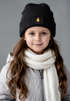 Kinder Beanie Mädchen Patch Huhn Hahn Küken Aufdruck Spruch Print Strickmütze Wintermütze Moonworks®preview