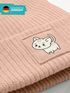 Kinder Beanie Mädchen Patch Katze Aufdruck Wintermütze Tiermotive Print Strickmütze SpecialMe®preview
