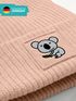 Kinder Beanie Mädchen Patch Koala Bär Aufdruck Wintermütze Tiermotive Print Strickmütze SpecialMe®preview