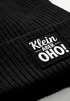 Kinder Beanie Mädchen -  Patch mit Spruch Klein aber Oho -  Aufdruck Print Strickmütze Moonworks®preview