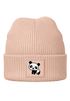 Kinder Beanie Mädchen Patch Panda Bär Aufdruck Wintermütze Tiermotive Print Strickmütze SpecialMe®preview