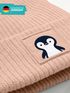 Kinder Beanie Mädchen Patch Pinguin Aufdruck Wintermütze Tiermotive Print Strickmütze SpecialMe®preview