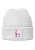 Kinder Beanie Mädchen personalisiert Monongramm Buchstabe Wunschname Wintermütze Strickmütze SpecialMe®preview