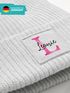 Kinder Beanie Mädchen personalisiert Monongramm Buchstabe Wunschname Wintermütze Strickmütze SpecialMe®preview