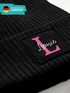 Kinder Beanie Mädchen personalisiert Monongramm Buchstabe Wunschname Wintermütze Strickmütze SpecialMe®preview