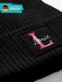 Kinder Beanie Mädchen personalisiert Monongramm Buchstabe Wunschname Wintermütze Strickmütze SpecialMe®preview