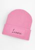 Kinder Beanie Mädchen personalisiert Wunschname Aufdruck Wintermütze Strickmütze Geschenkidee Winter Weihnachten Adventskalender SpecialMe®preview