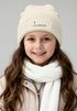 Kinder Beanie Mädchen personalisiert Wunschname Aufdruck Wintermütze Strickmütze Geschenkidee Winter Weihnachten Adventskalender SpecialMe®preview
