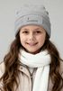 Kinder Beanie Mädchen personalisiert Wunschname Aufdruck Wintermütze Strickmütze Geschenkidee Winter Weihnachten Adventskalender SpecialMe®preview
